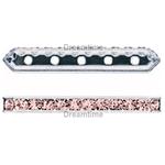 Dreamtime Crystal DC 77730 Rondelle Spacer Bars 5 Hole Vintage Rose/Silver